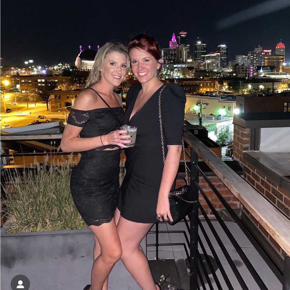 Black Windsor mini dress